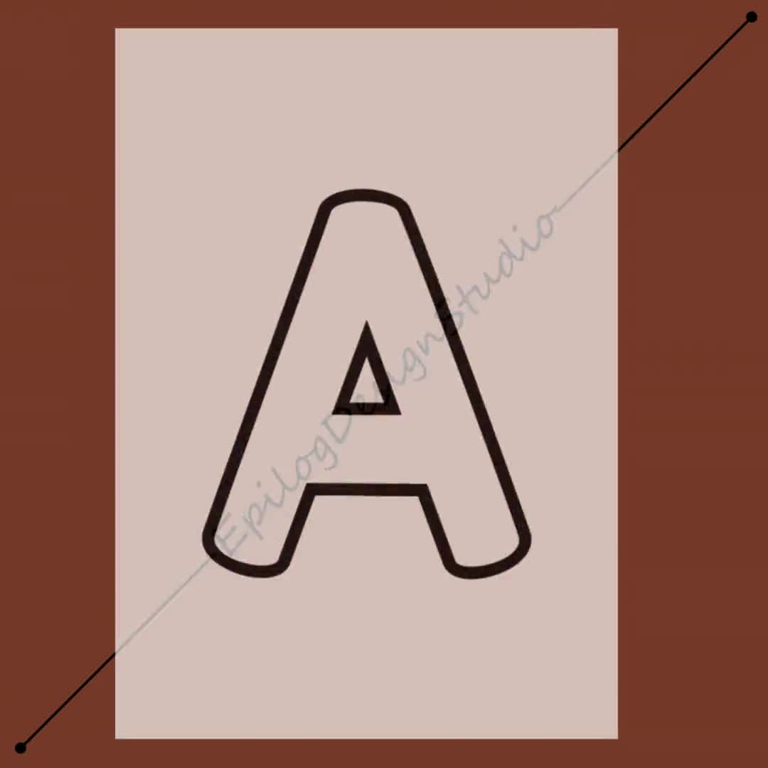 アルファベット大文字A～Z - 印刷用PDF | 大きな大文字のアウトライン