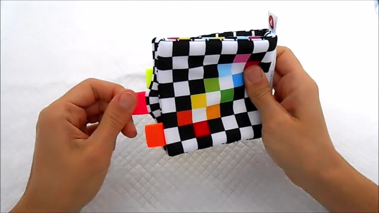 Buy HIGH CONTRAST BABY Toy Cloth Book Soft Fabric Sensory Eco Online in  India - Etsy