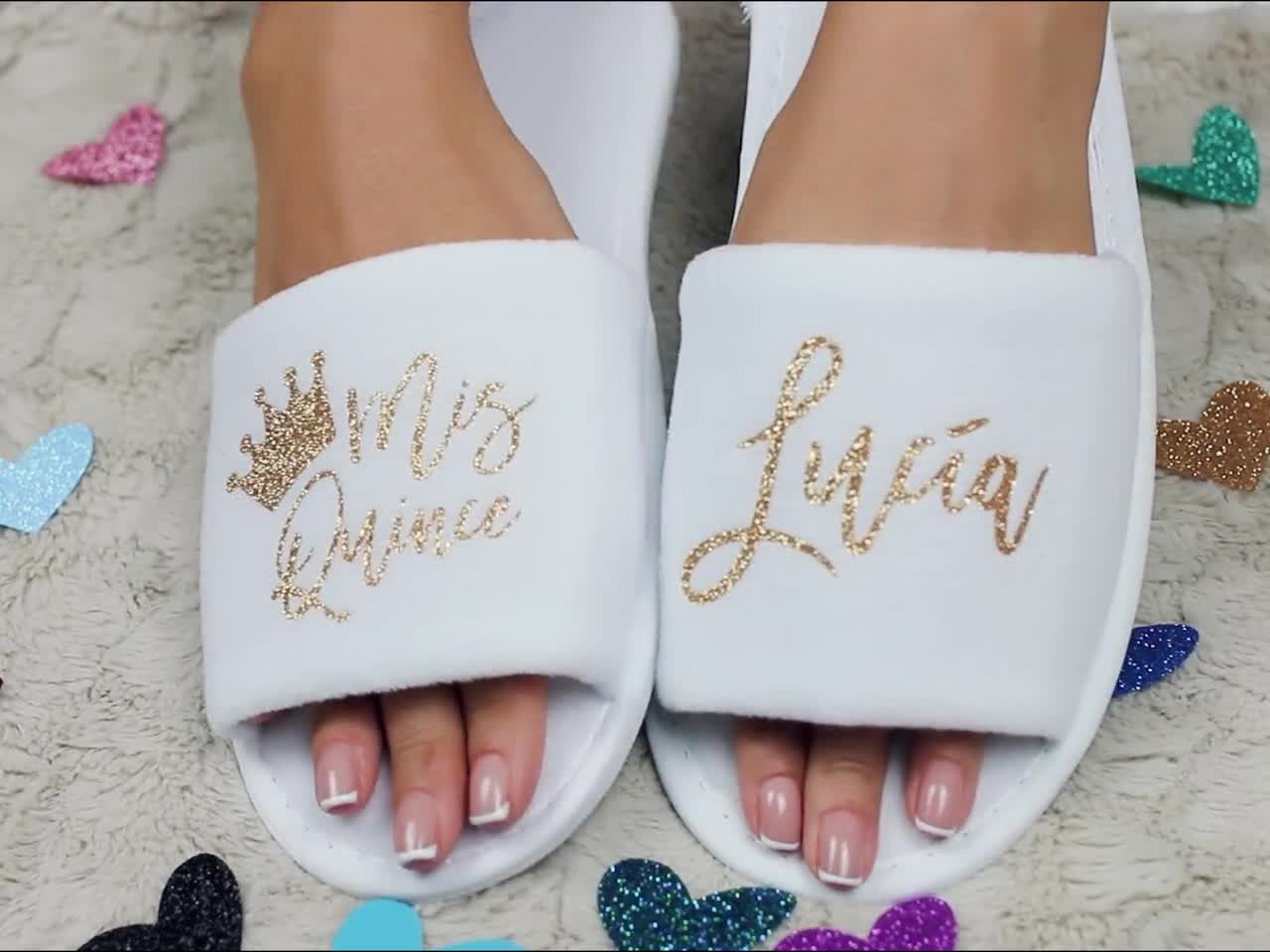 Quinceanera favorece pantuflas personalizadas con una corona de princesa,  Mis Quince Anos 15th Birthday Gift for Her, Quince Años Quinceañera Favors  -  España