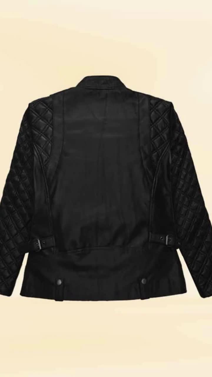 Hudson studded leather jacket clearance