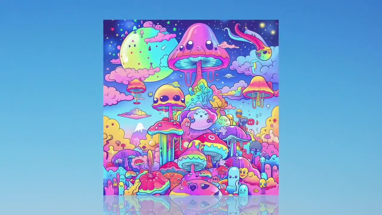 50ページのかわいいサイケデリック塗り絵：大人向け第1巻（PDF印刷可能