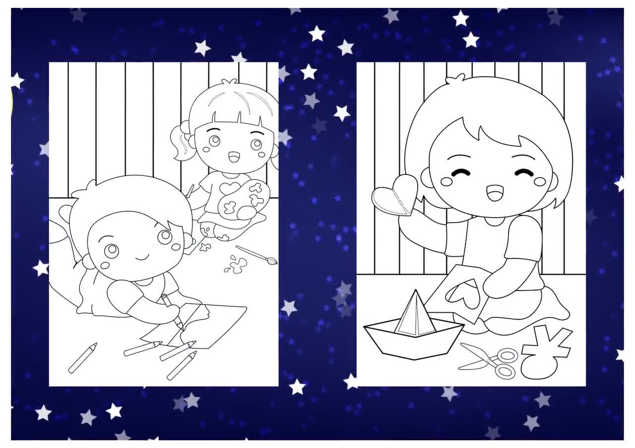 School Stuff Coloring Page Graphic by Dreamink (7ntypes