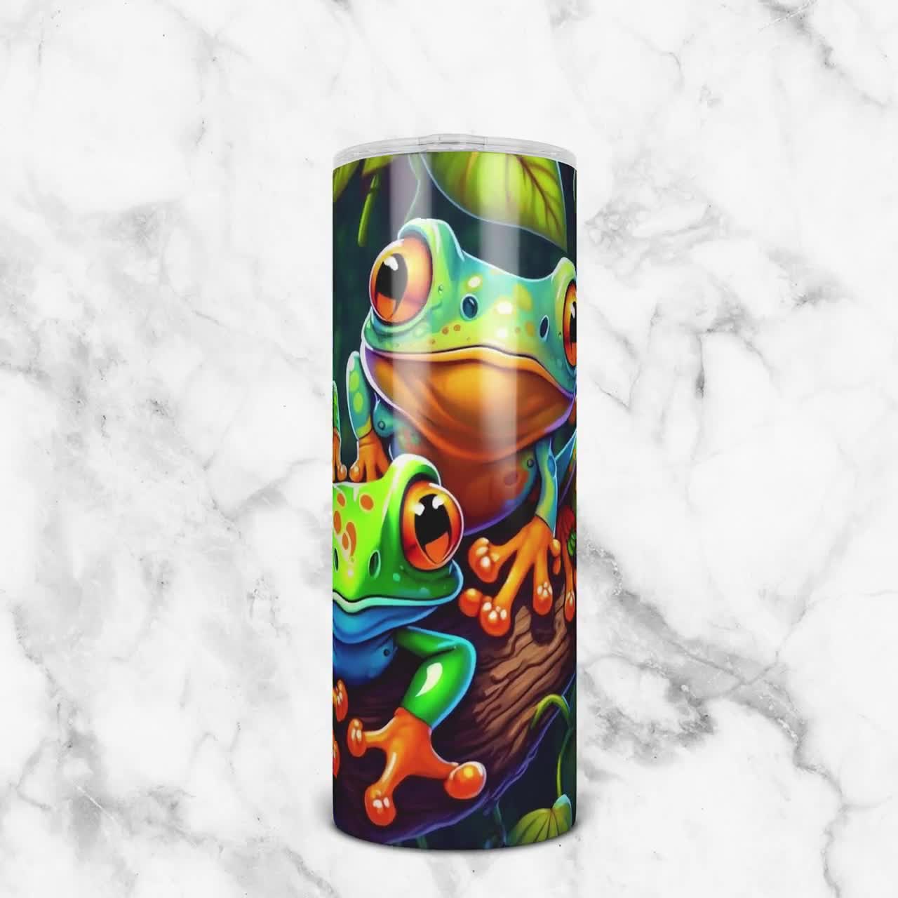 Lets Be Honest I Was Crazy Before The Frogs Tumbler, Frog Tumbler, Frog  Tumbler Wrap, 20oz Frog Tumbler, Skinny Straight Frog Tumbler Wrap - So  Fontsy