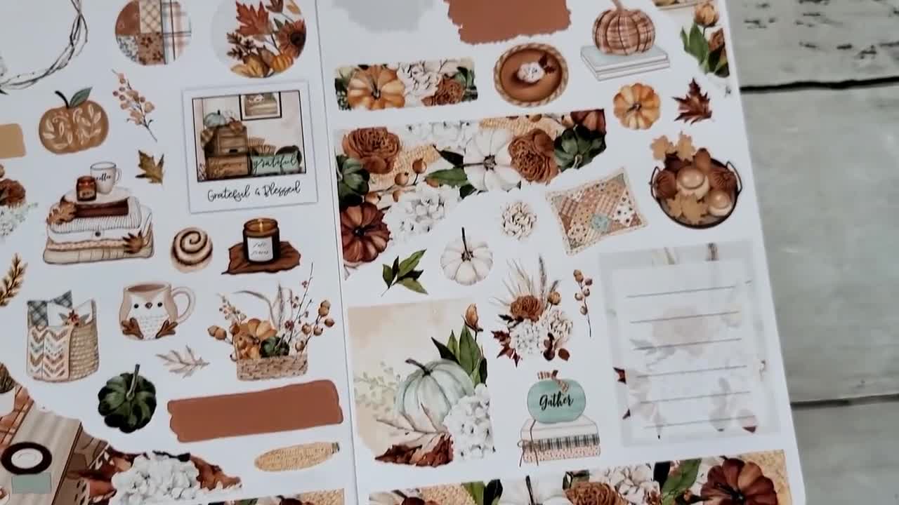 Bullet Journal Stickers Vintage Paper