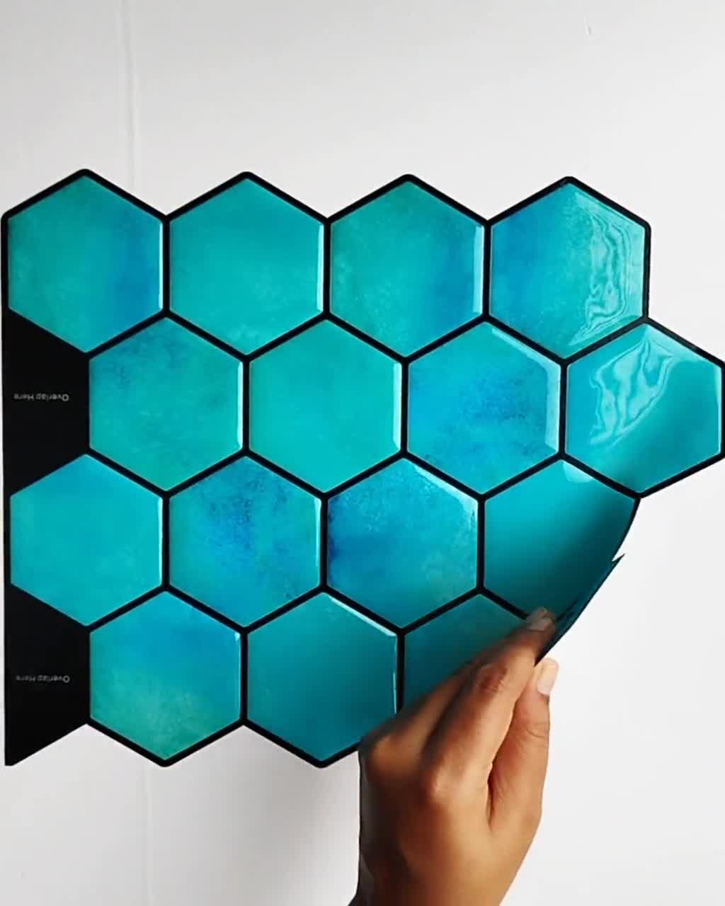 Panneaux Muraux Hexagonaux En Cuir PU – Déco Murale Design – Kit DIY Personnalisable (20 à 200 Pièces)