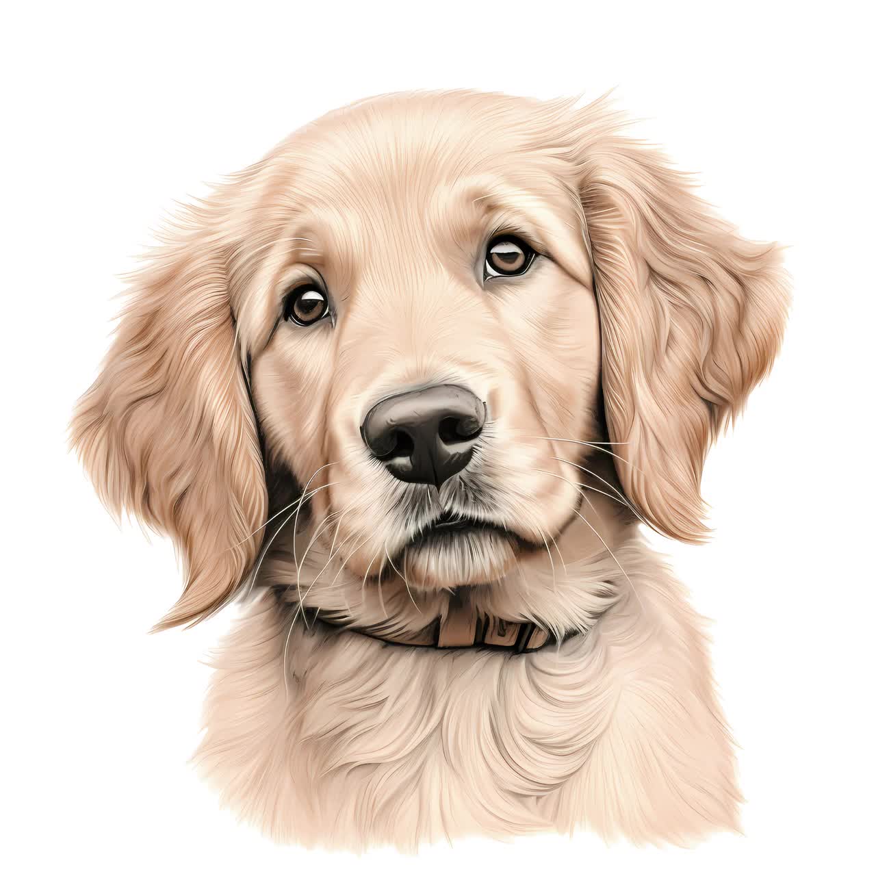 How To Draw A Realistic Golden Retriever Puppy