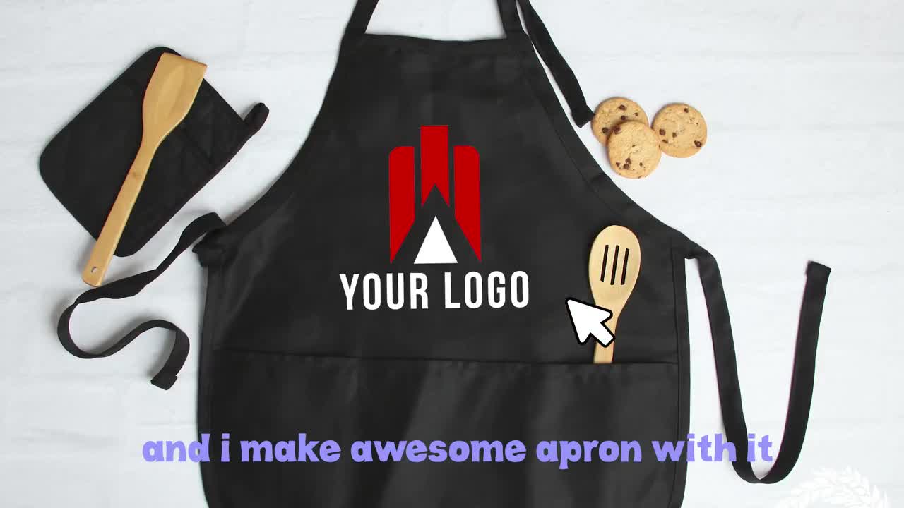 Apron for outlets men apron for women personalised with logo and external pockets monogrammed canvas apron gift for her him with custom text