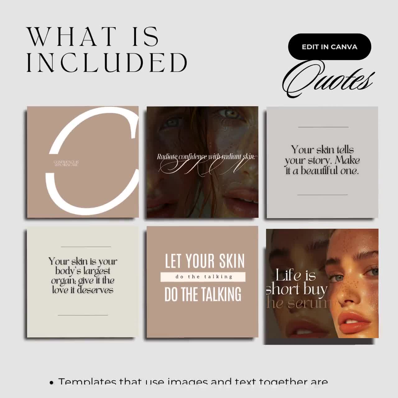 2026 Skincare Esthetician Bundle Instagram Post Templates, Medspa Templates, Dermatology Templates, Skincare Stories Skincare Instagram video poster