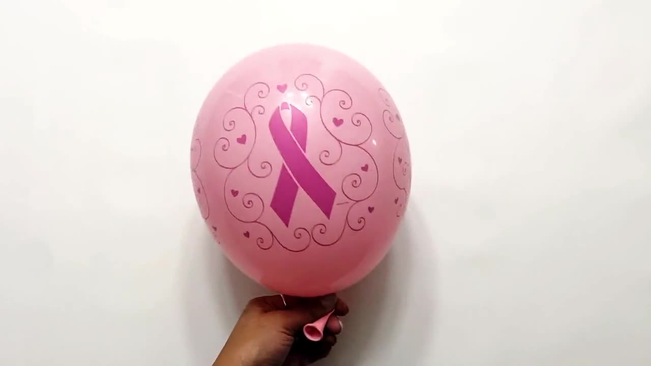 Breast Cancer Ribbon Bouquet - Balloons and Events