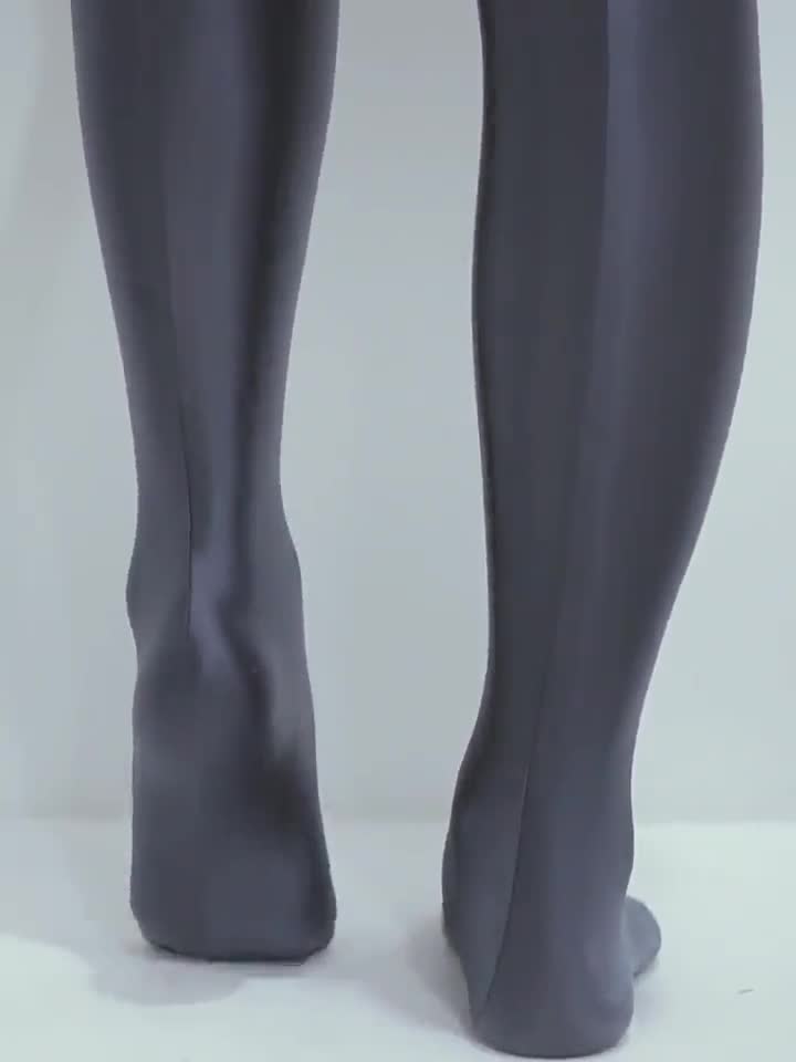 LEOHEX Satin Glossy Opaque Pantyhose Sexy Stockings Shiny Yoga