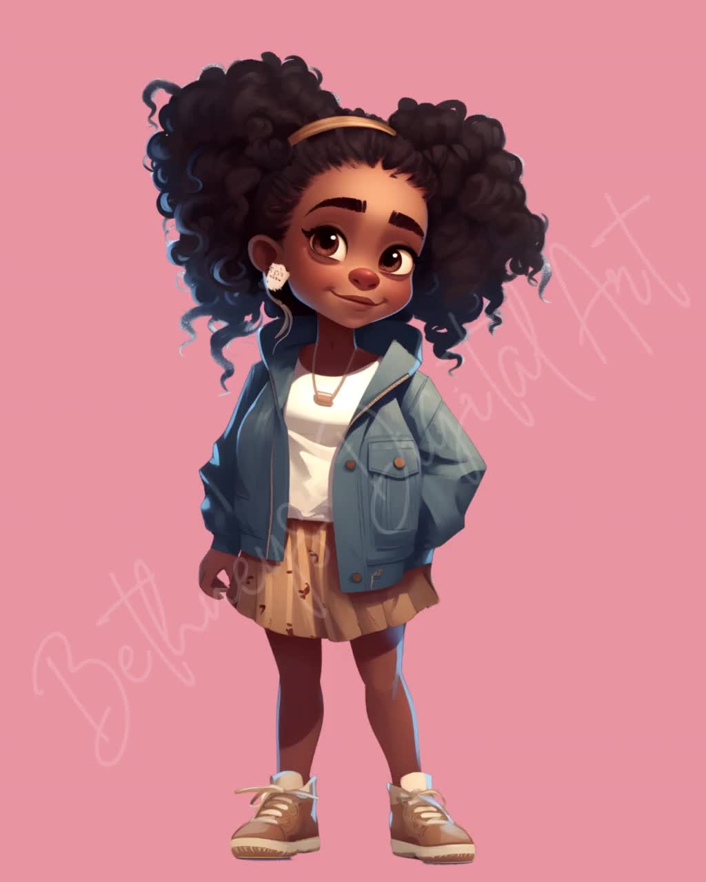 Little Black Girl PNG Clipart Cece DIGITAL DOWNLOADS young African  american girl