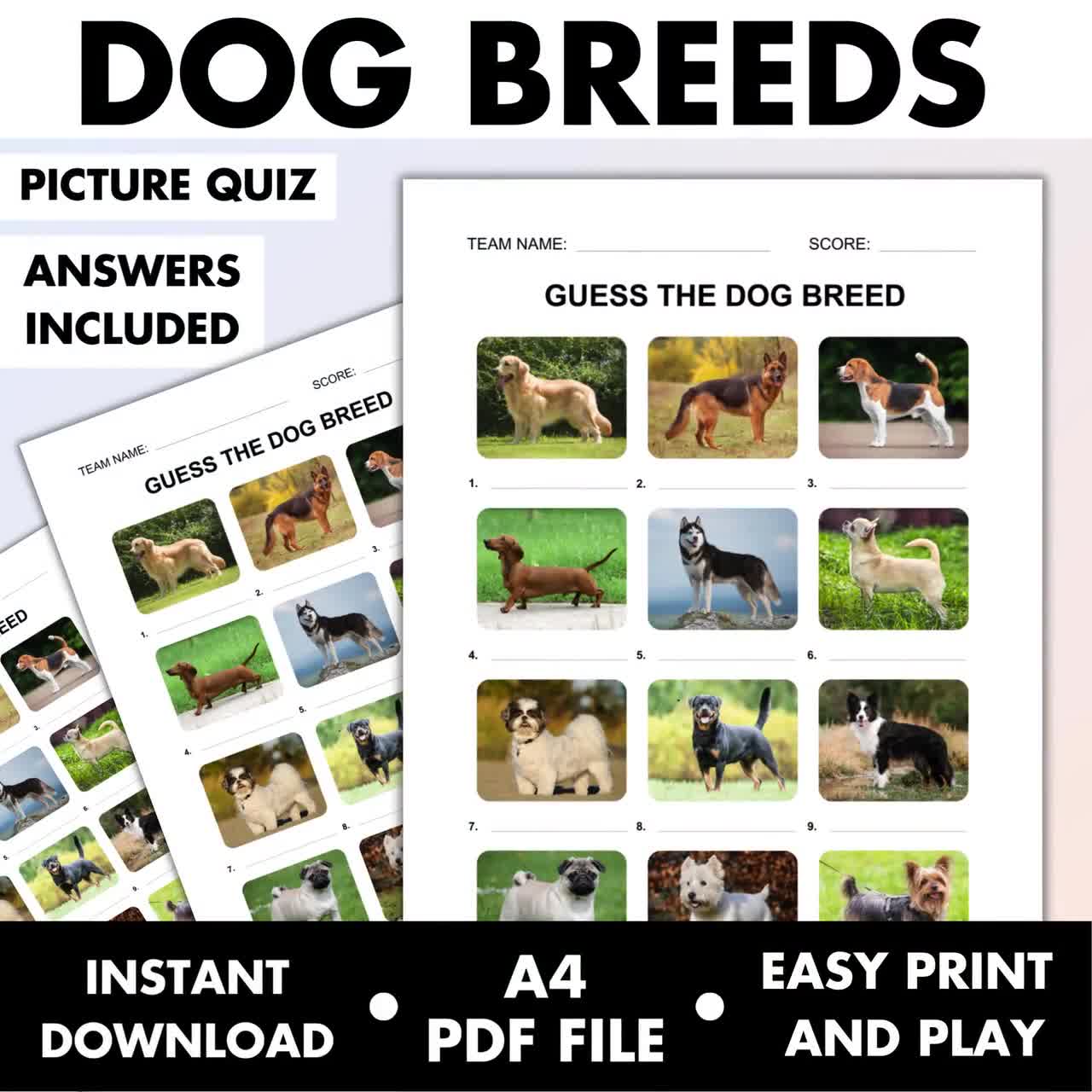 Guess The Dog Breed Emoji Quiz Answers Emoji Guess The Animal
