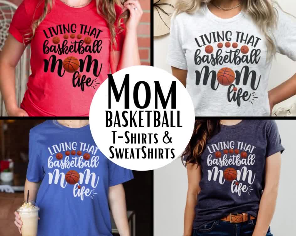  Basketball is Life T Shirts for Women Graphic Tees