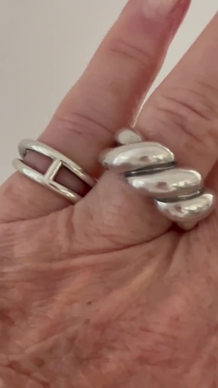 [HERMES]* Etrier ring *シルバーリング Etrier ring | Hermès USA