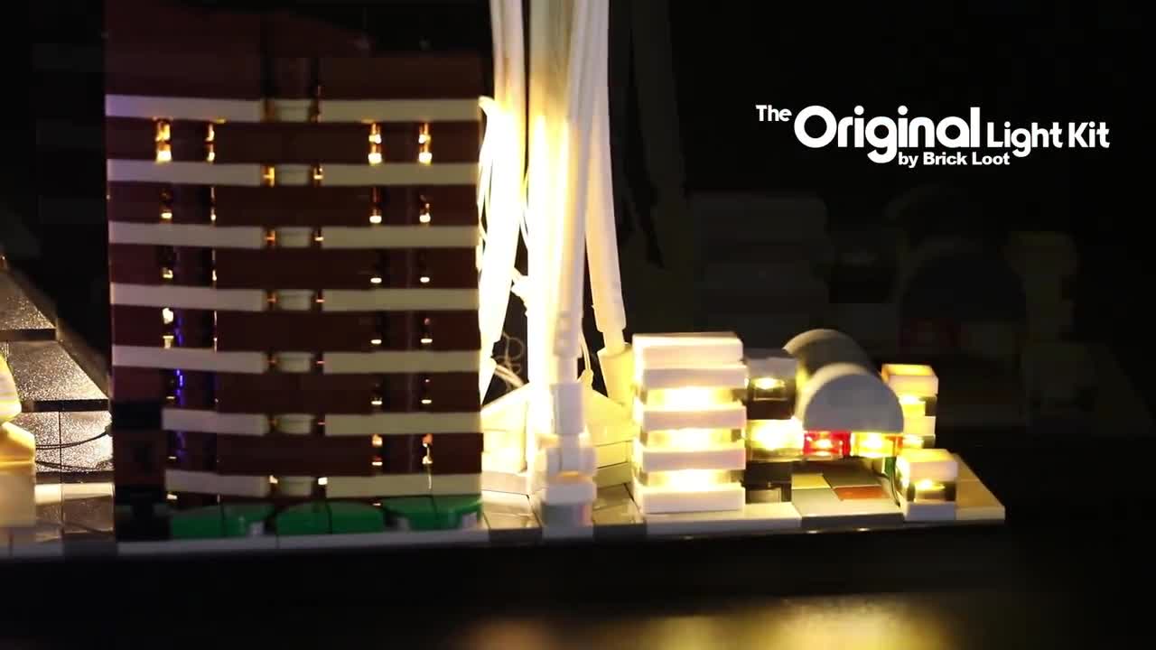 LED Lighting Kit for LEGO Architecture Skyline Collection Las Vegas 21047 
