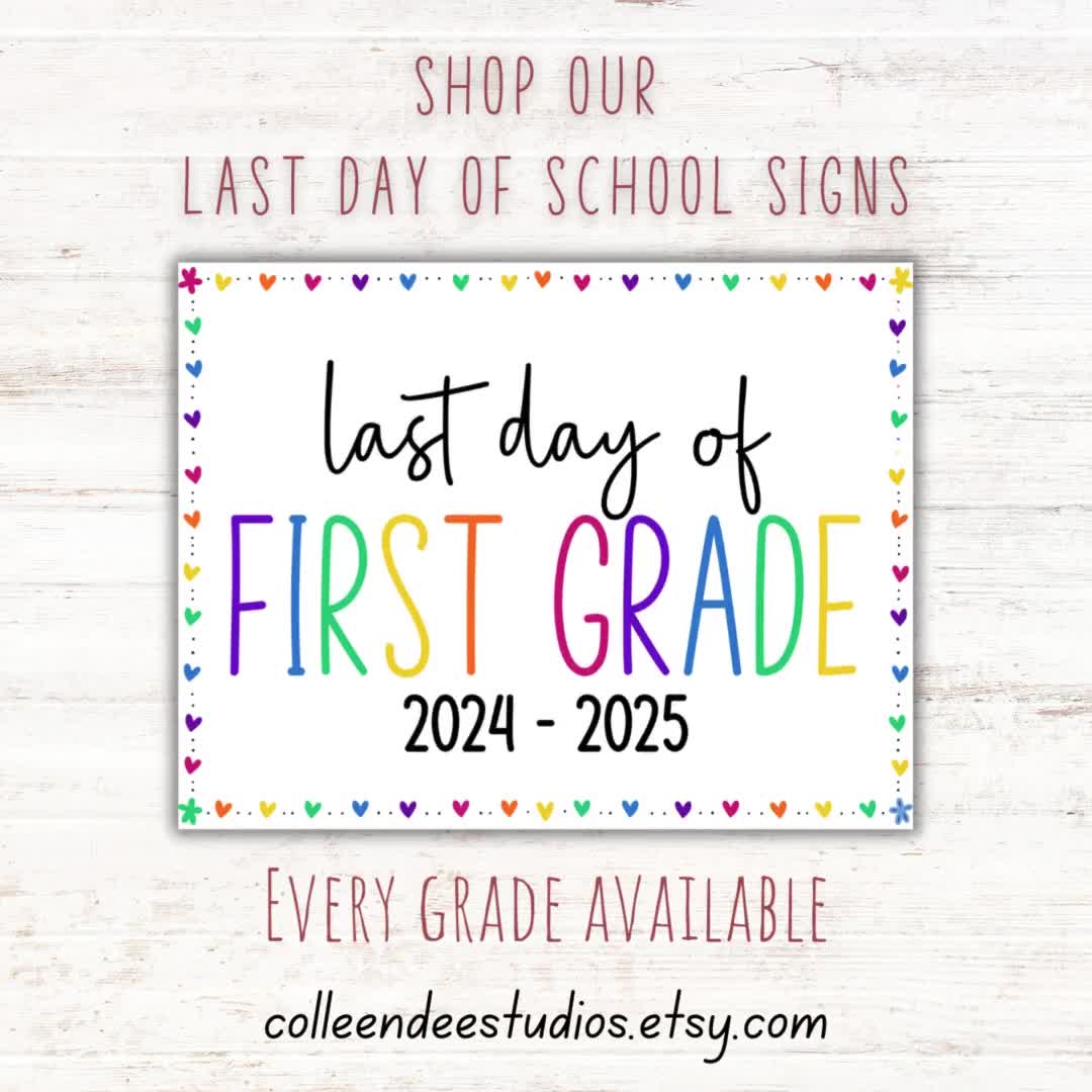 third-grade-2024-25-sign-last-day-of-third-grade-sign-end-of-school-sign-printable-last-day-of-school-sign-3rd-grade-printable-sign-etsy for Last Day Of 1st Grade Free Printable THIRD GRADE 2024-25 SIGN | Last Day of Third Grade Sign | End of School Sign | Printable Last Day of School Sign | 3rd Grade Printable Sign - Etsy for Last Day Of 1st Grade Free Printable