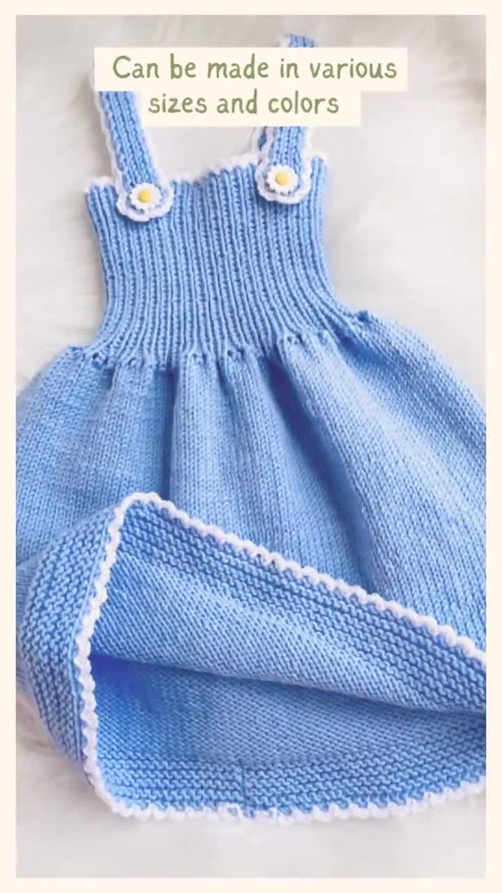 Digital PDF Knit Pattern: Easy Knit Summer baby dress, knit frocks, Lina  Knit Baby Dress with video tutorial - Knitting for Baby patterns