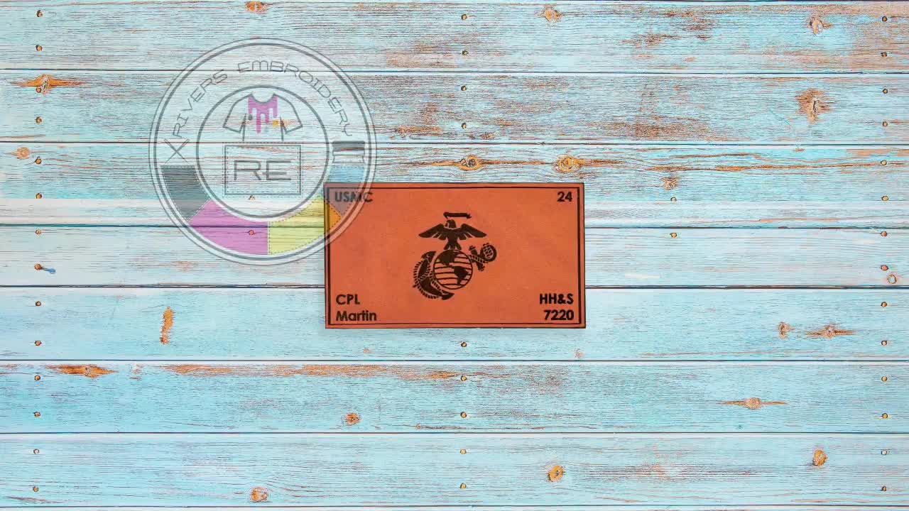 Leather Plate carrier flak patch- 2.25
