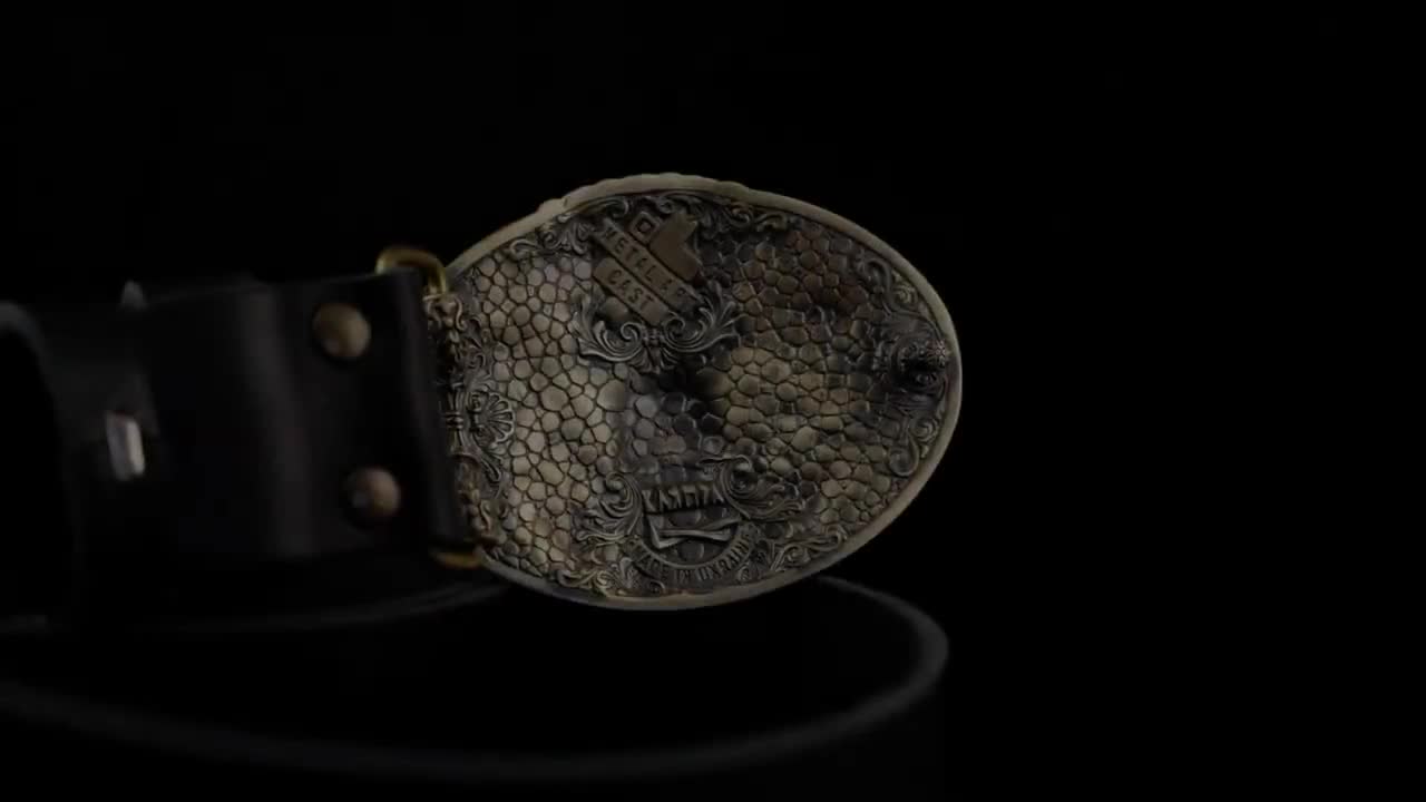 Massive Messing Gürtelschnalle 4cm - Dornschließe BS001