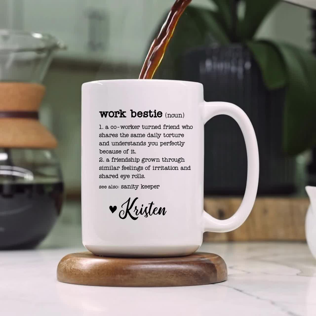  Personalized Work Bestie Definition Mug with Photo