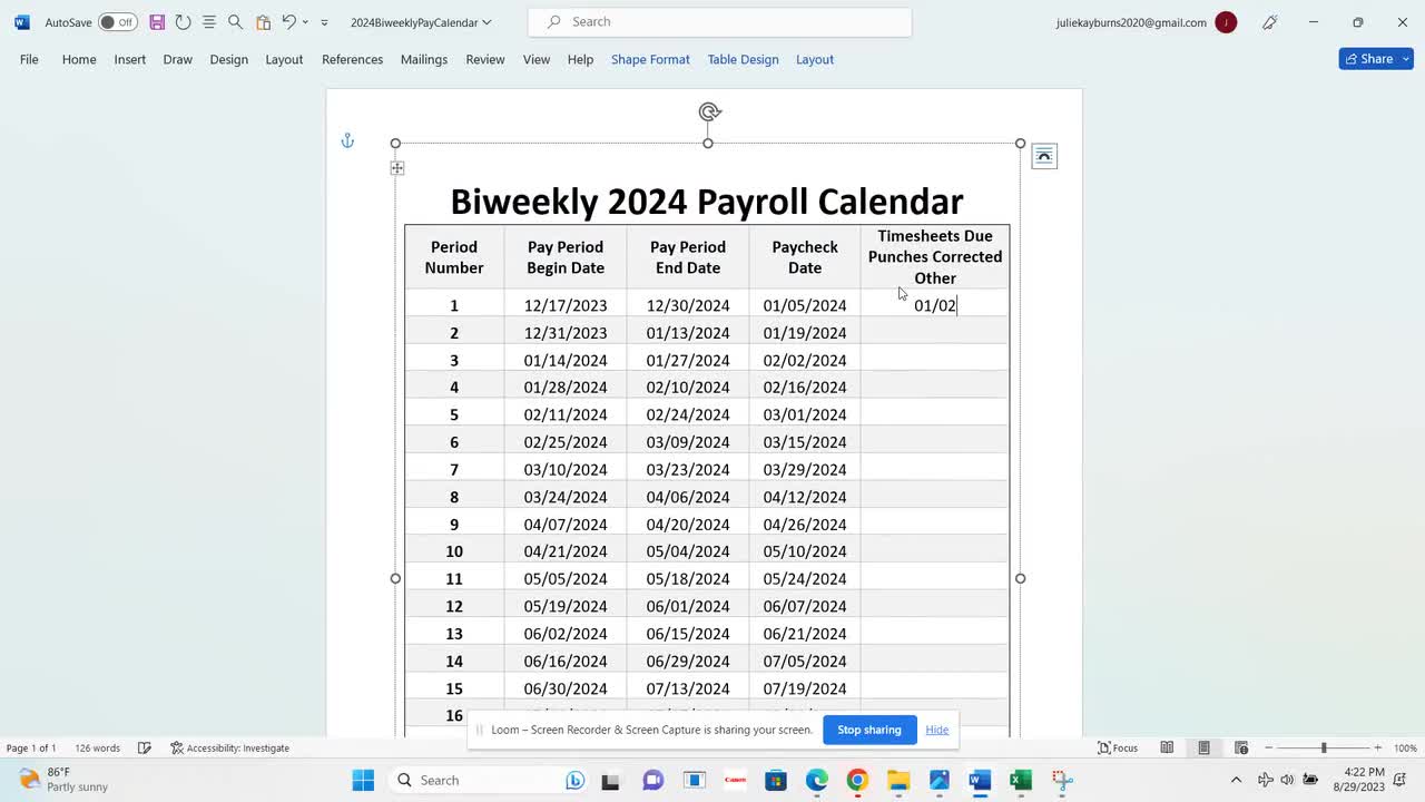 2024 Biweekly Payroll Calendar Free Download February 2024 Calendar Printable