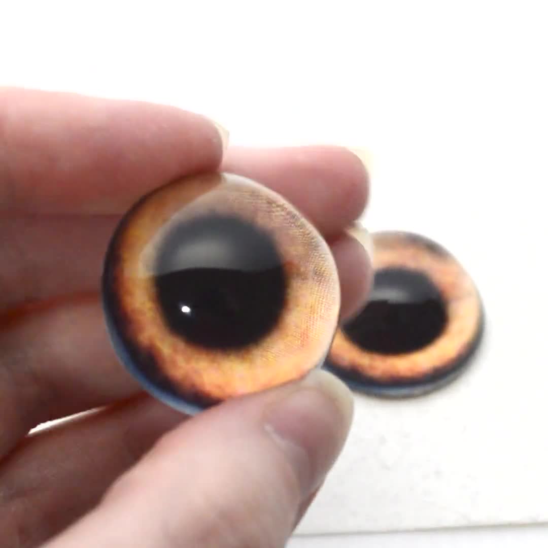 Side Glance Blue Human Glass Eyes 6mm to 60mm Jewelry Making Art