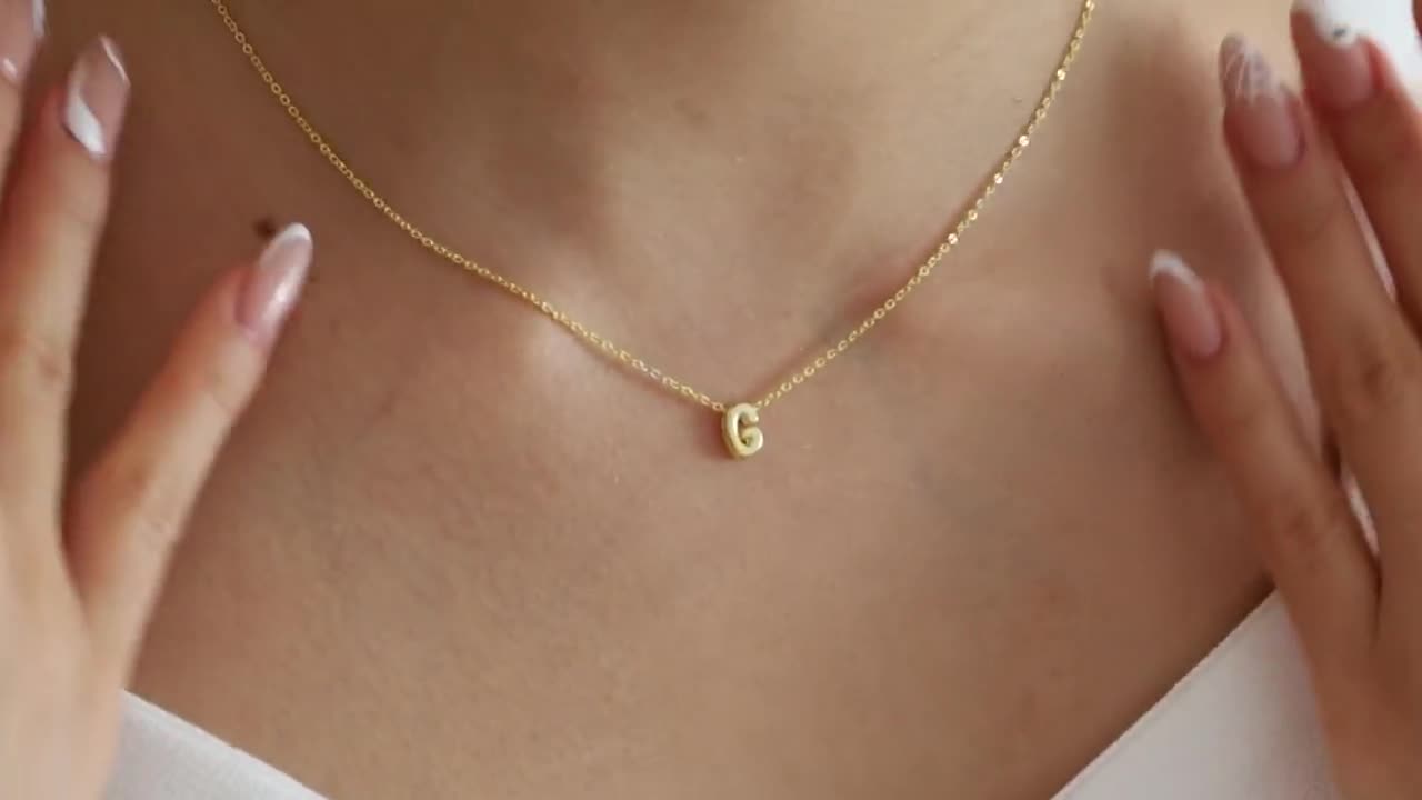 Gold Initial Necklaces For Women – 14K Gold-Plated Letter Pendant Set (A, J, K, M) With Jewelry Box, Personalized Gift