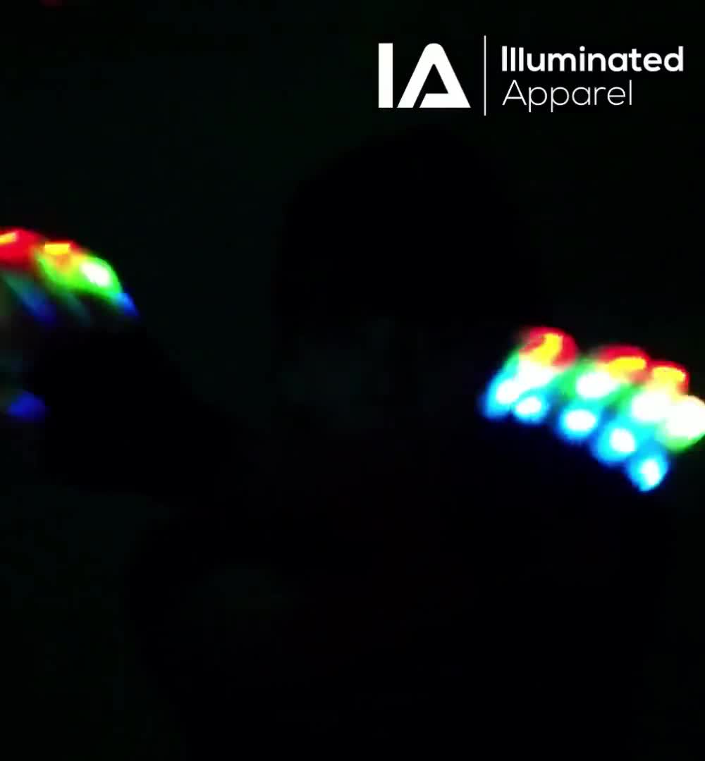 Illuminated Apparel Kids LED Light up Flashing Gloves for