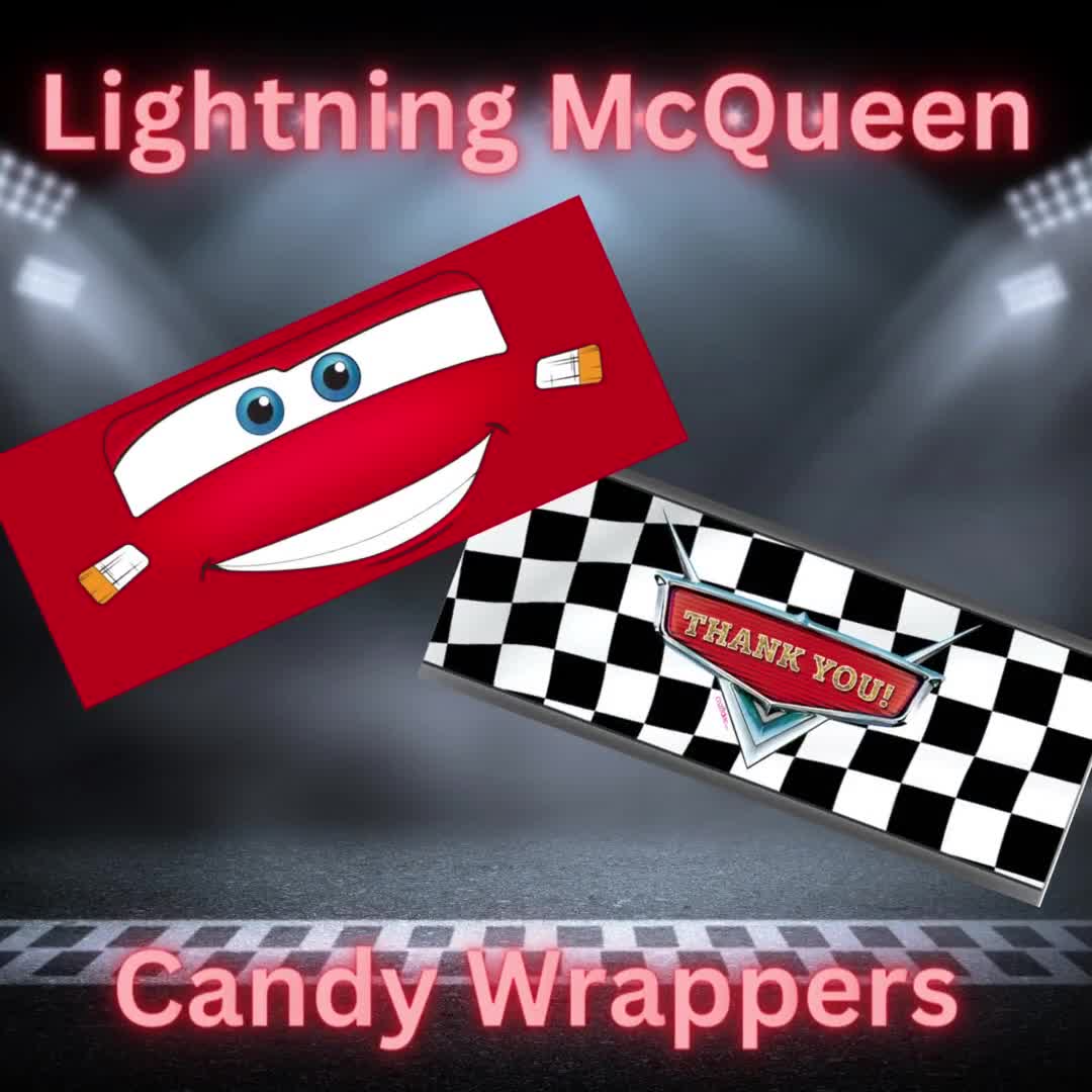 Lightning Mcqueen Wrappers, Cars Birthday Party, Cars Theme Birthday Party,  Cars Candy Wrapper, Birthday Party for Boy, Cars Candy Table - Etsy