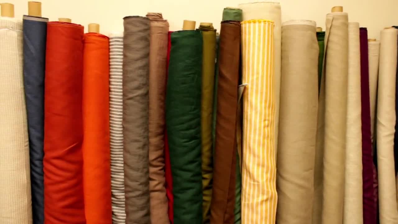 Robert Kaufman ESSEX Linen Cotton Blend Fabric by the 1/2 Yard