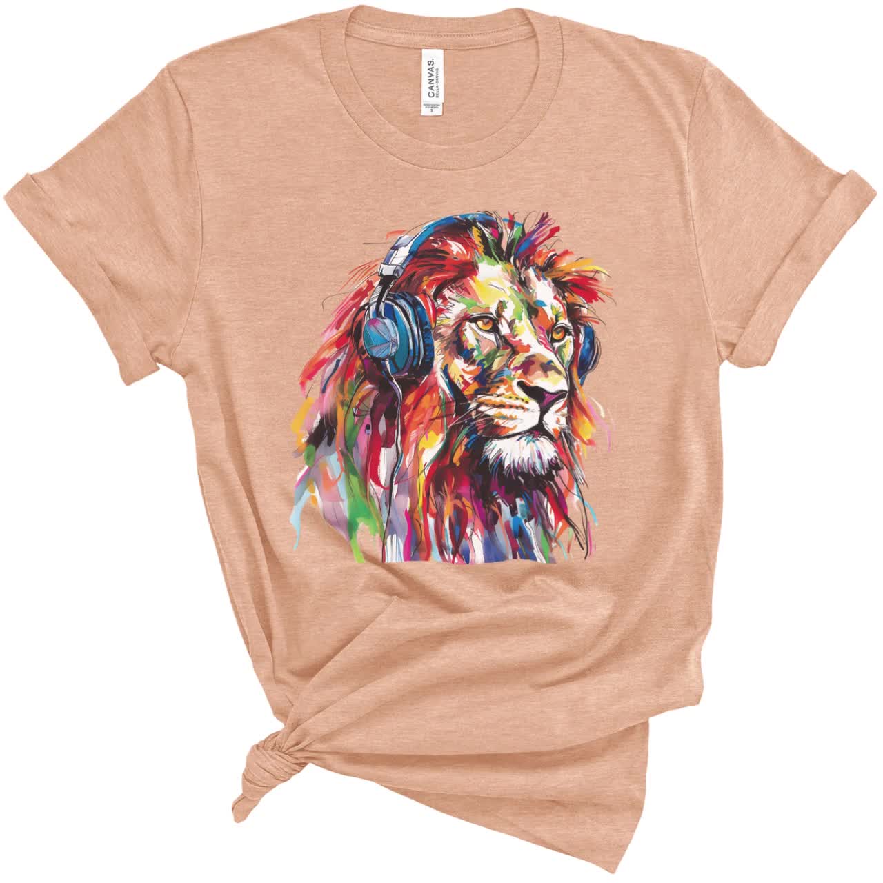 Lion Vibrant Colorful Music Reggae Shirt | Animal Lover | Gift for