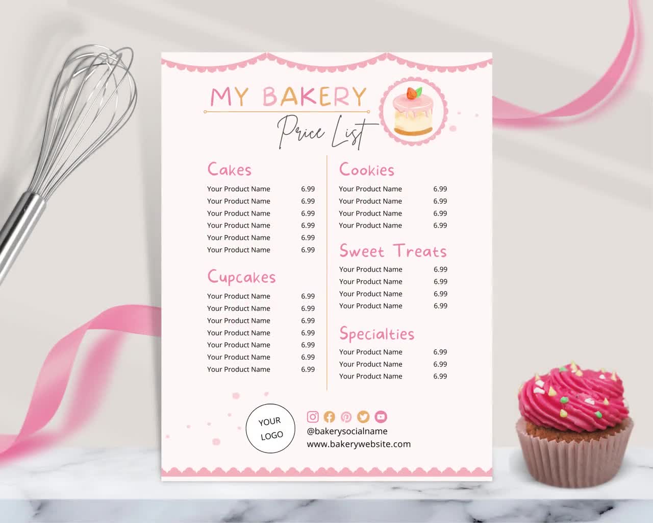 Cake Pop Price List Template, Editable Bakery Price List, Printable Bakery  Menu Template, Dessert Menu Template, Instant Download - Etsy