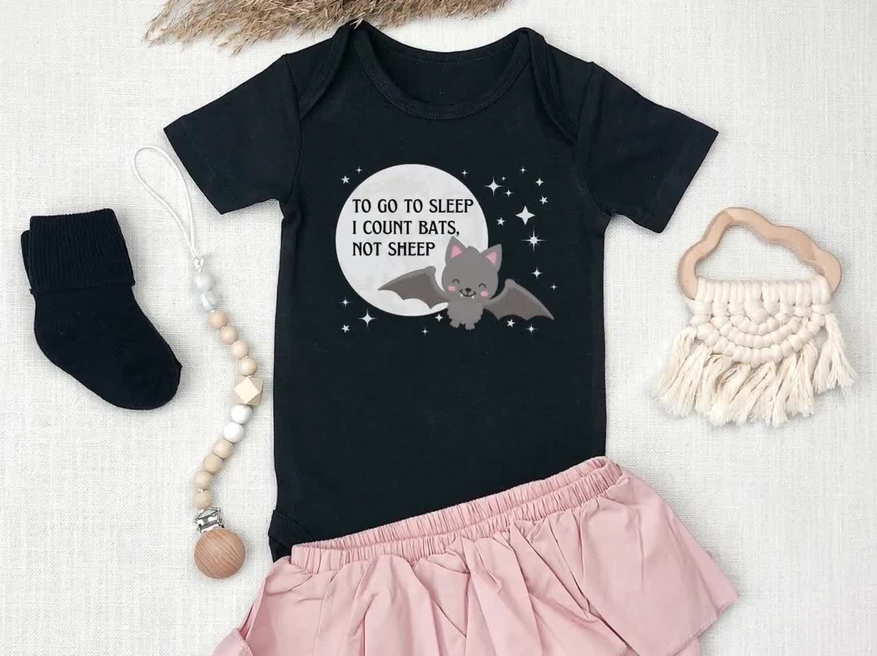 Body Bébé Gerber Chauve-souris Et Lunes - Taille 0-9 Mois, Neuf Avec étiquette