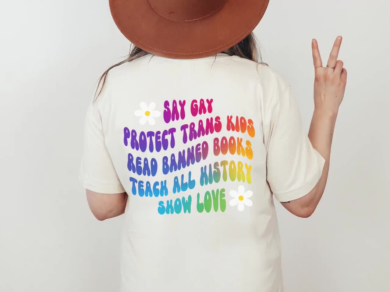 Say Gay Protect Trans Kids Read Banned Books Teach All History Tee, Woke  Liberal Leftist Pride Social Justice Activist Shirt, Anti DeSantis