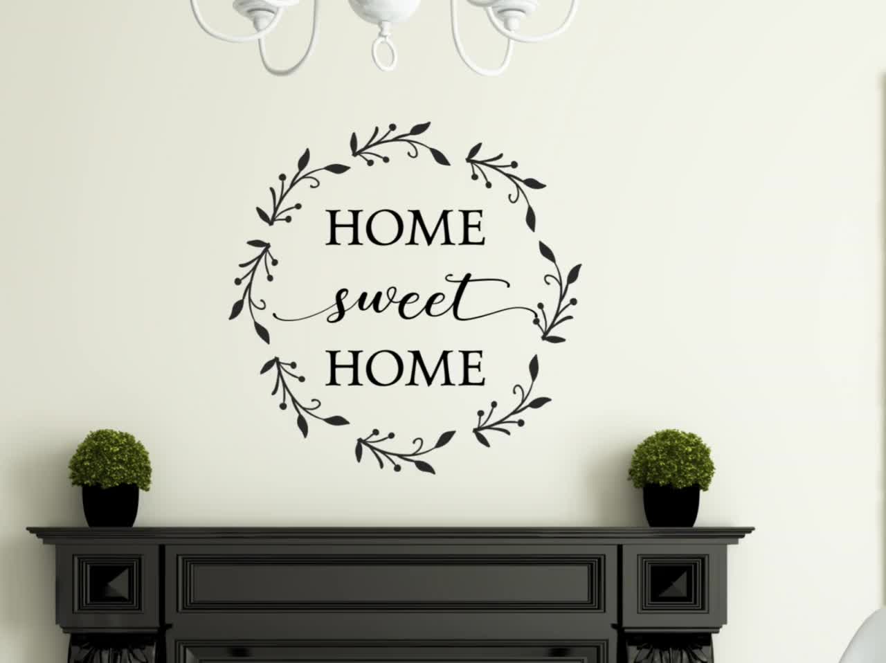 Family Makes a House a Home, Living Room Quotes, Family Wall Decal, Family  Decals, Family Decor, Family Wall Decor, Family Wall Decals 