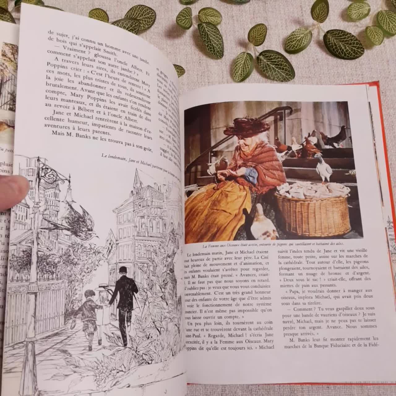 Pages De Garde Cahier Popins Livre.Mary Poppins.Livre anciens.Livres enfants.Livres - Etsy France