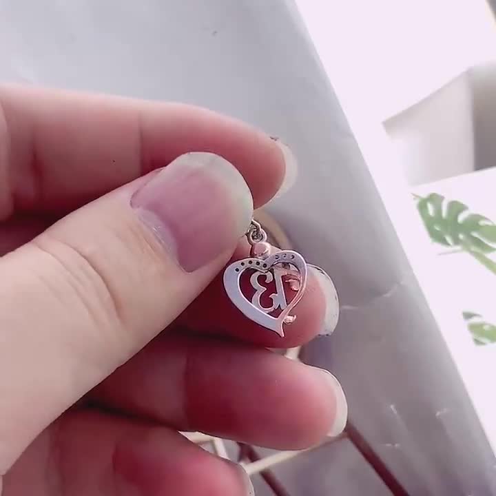 Bracciale Personalizzato In Argento 925 Con Cuore Di Rose - Regalo Per 13°-80° Compleanno E Anniversario