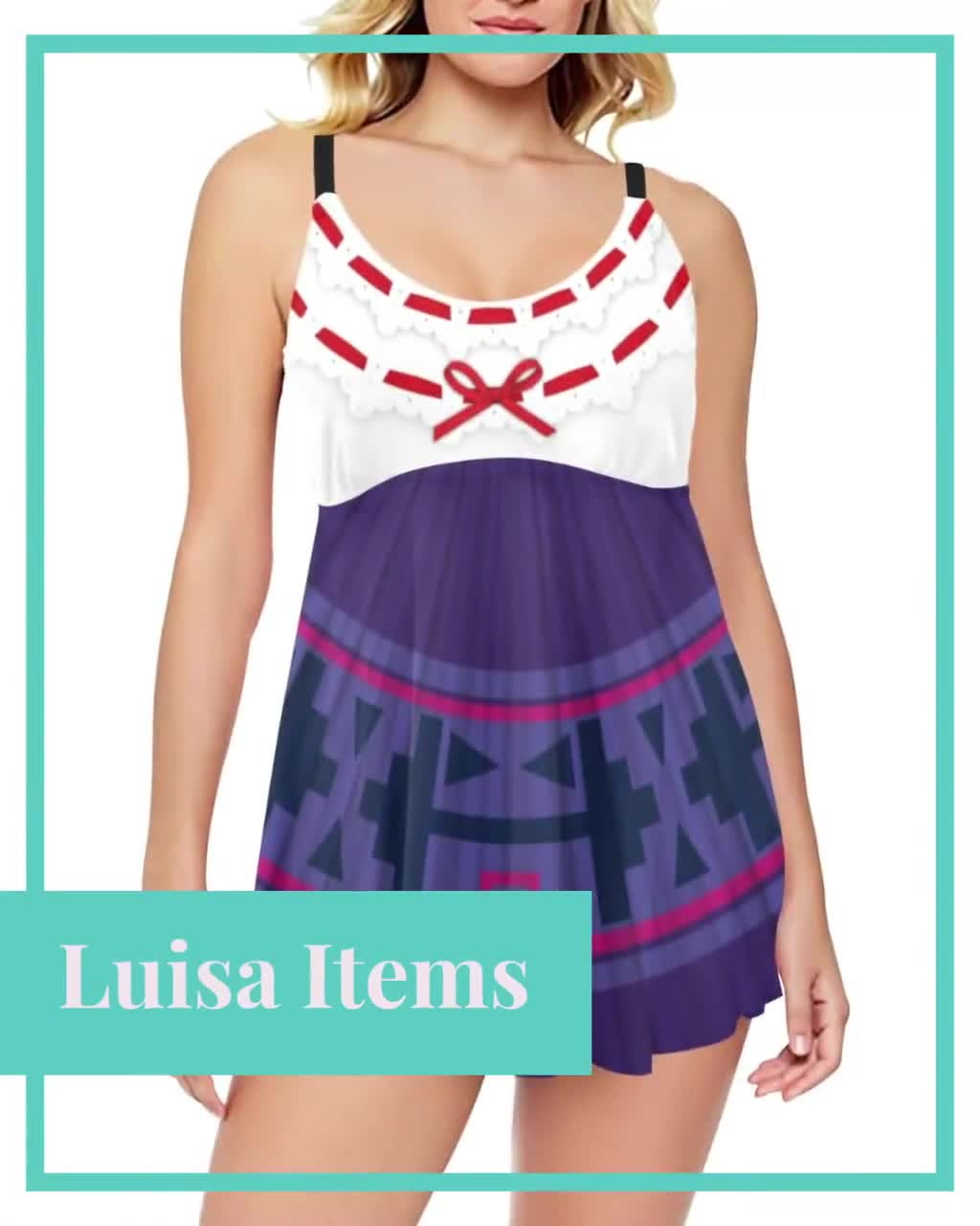 Luisa Madrigal Skater Dress offers - Disney's Encanto Running Costume - Disneybound Family Vacation - Halloween Cosplay