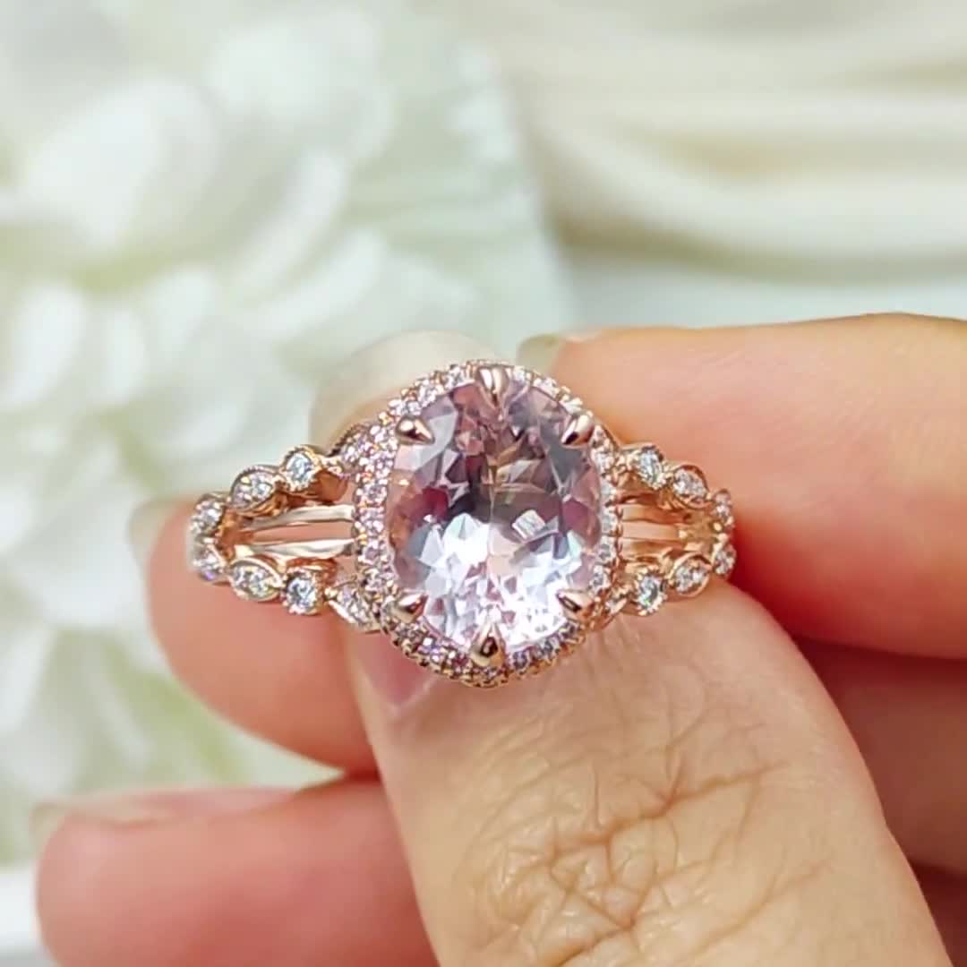 Expensive morganite engagement ring store
