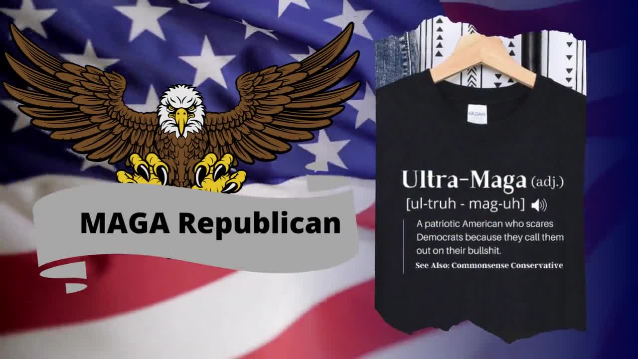 FREE shipping Ultra Maga get over it flag eagles US shirt, Unisex