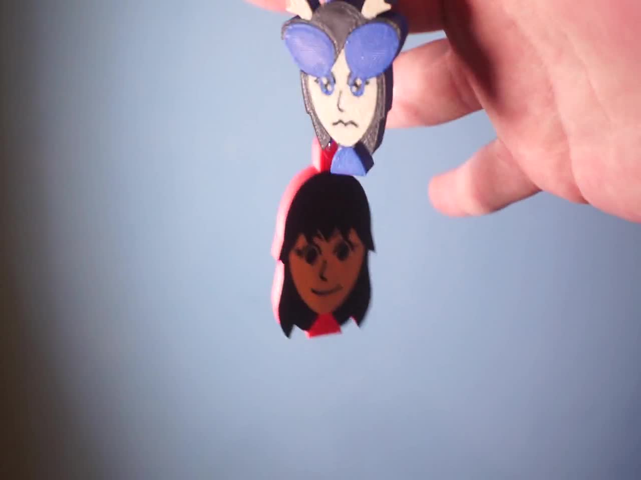 Personalized Mii Keychain: Custom Nintendo Character, PLA Plastic