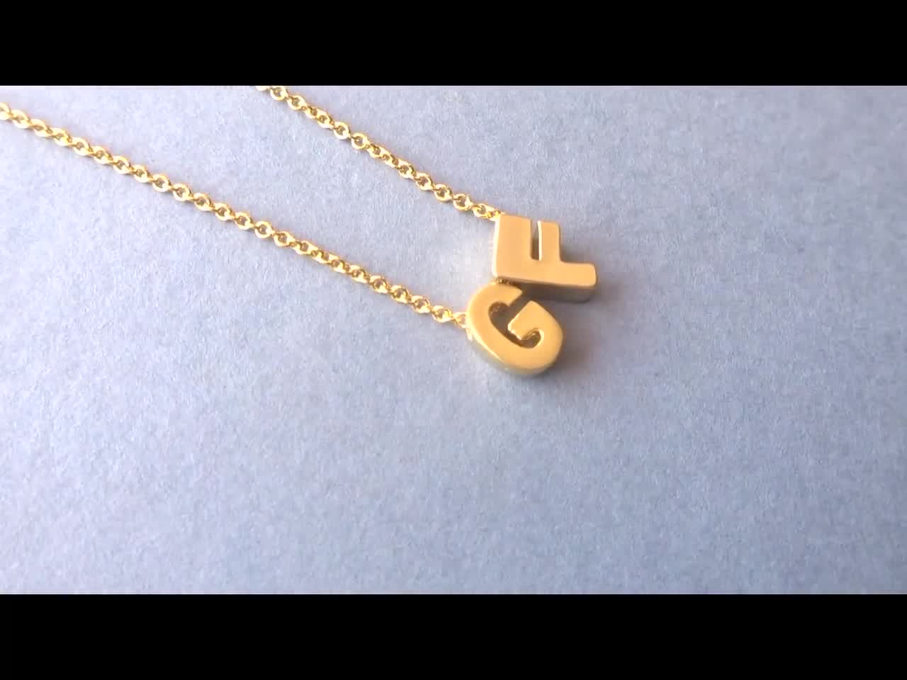 Double Layered Initial Necklace, Two Petite Discs » Gosia Meyer Jewelry | Initial  necklace silver, Initial necklace, Monogram necklace gold