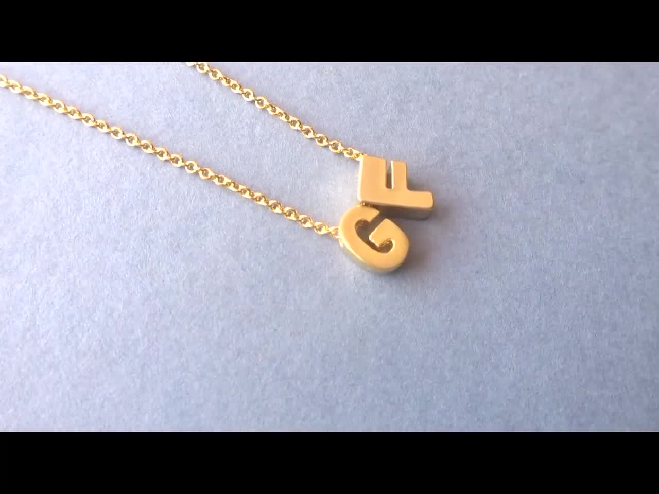 Tiny Gold Initial Necklace, Gold Letter Necklace, Gold Initial Jewelry,  Bridesmaid Gift, Personalized Gold Jewelry, Custom Gold Necklace