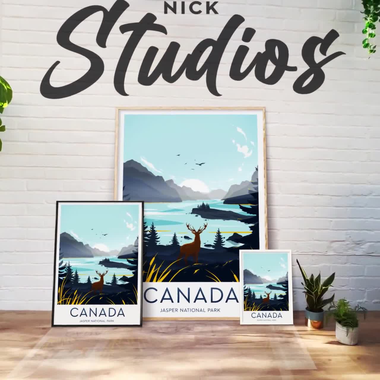 Poster, National Canada Jasper Personalised Print, - Etsy Birthday Text, Present, Canada Canada Travel Gift, Park, Wedding Print Gift Custom