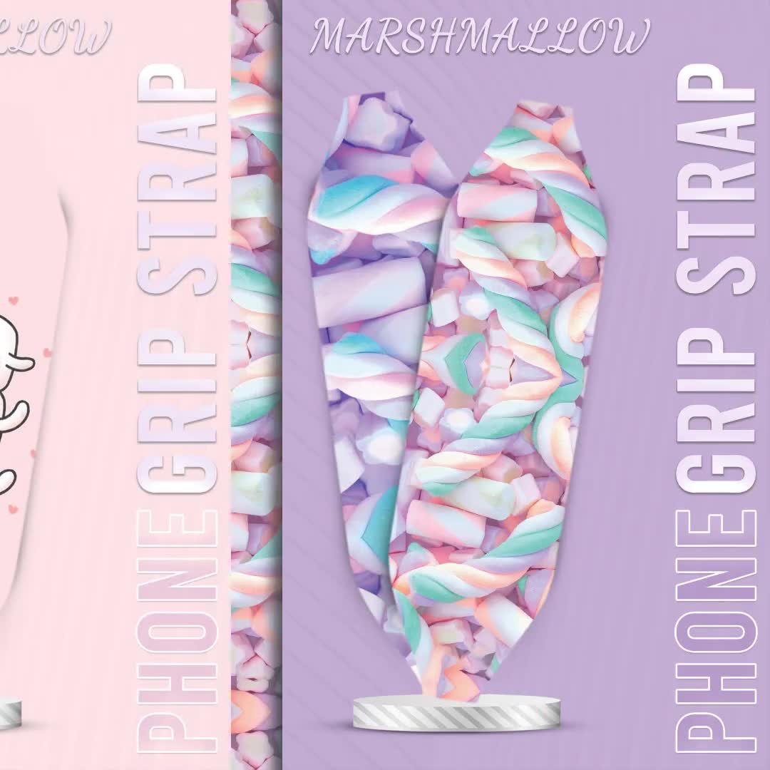 Marshmallow Phone Grip Strap: Universal Reversible Finger Loop - Etsy