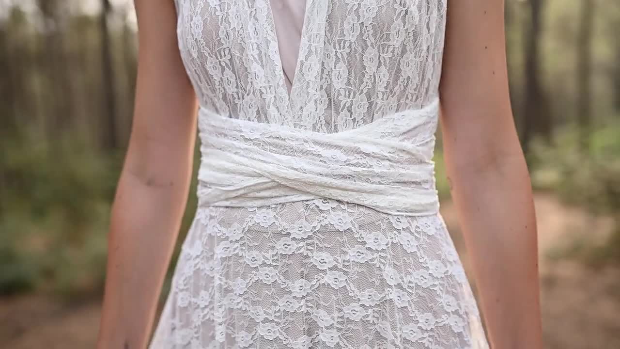 sachin and babi light blue dress Infinity dress, champagne beige silk dress, bridesmaid dress, silk dress,  multi wrap dress, convertible dress, multiway dress, long dress, wedding  guest dress, women dress – ENME.ME main image 1