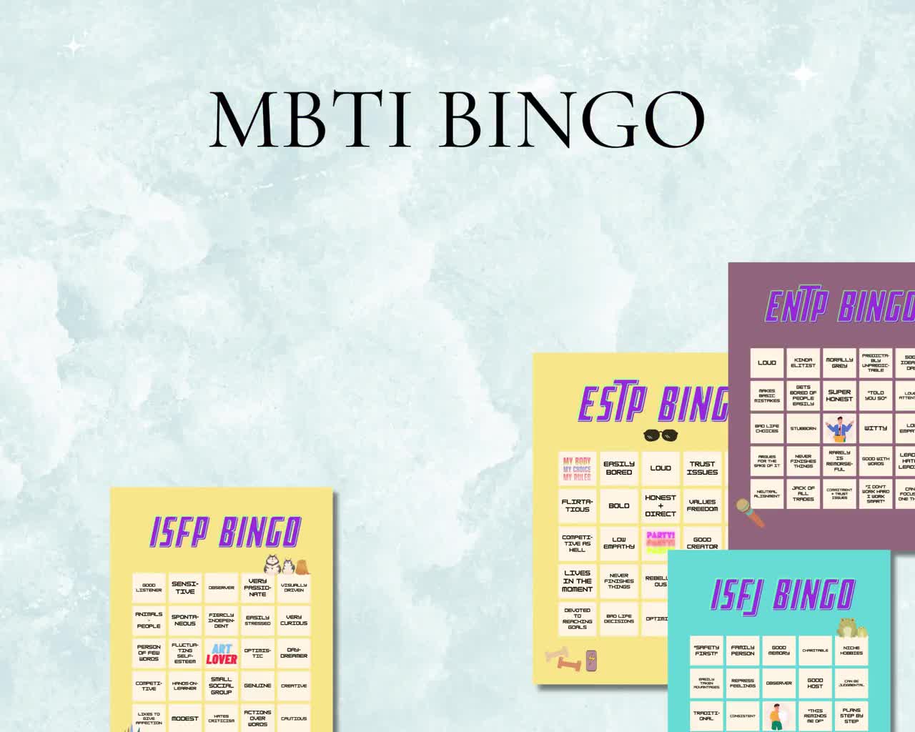 Bingo Series - INTJ bingo!