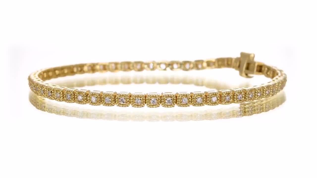 Buy Niscka 24K Gold Plated Designer American Diamond Bracelet Online