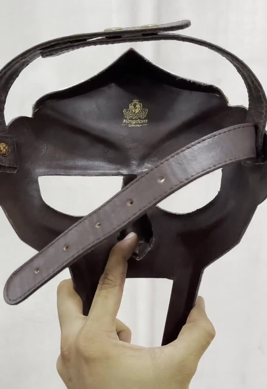 PREMIUM MF DOOM Mask Mad-villain Steel Face Armor Medieval Hand