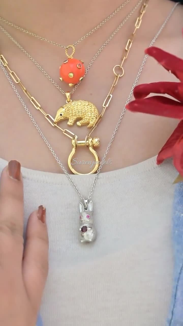 送料税込【AMY O】Rabbit Charm Pendant 14K☆チャーム♪国内発 送料税込【AMY O】Rabbit Charm Pendant 14K☆チャーム♪国内発